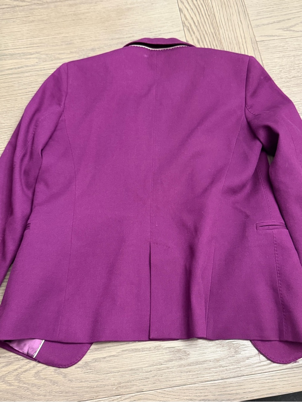 Massimo Dutti Violet Single-Button Blazer - Picture 6 of 6
